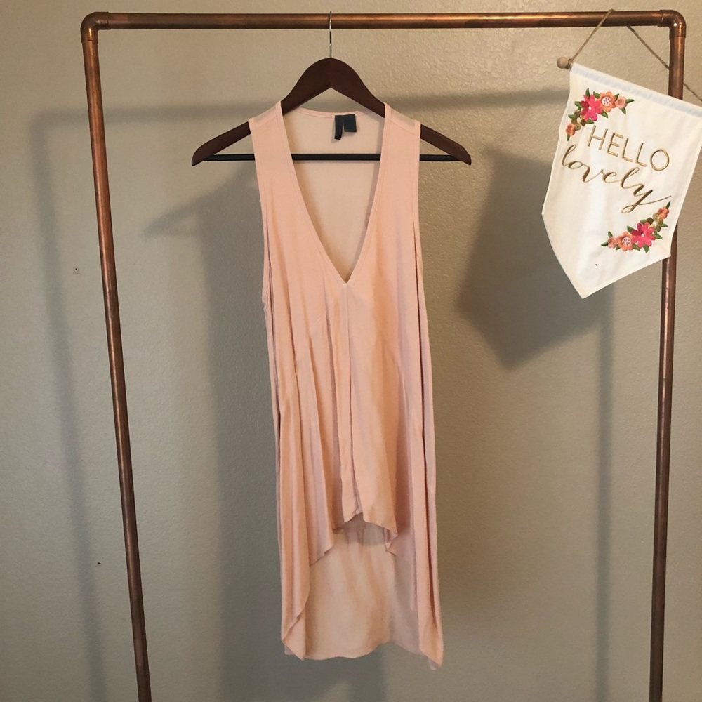 Hi-low Blush Tunic